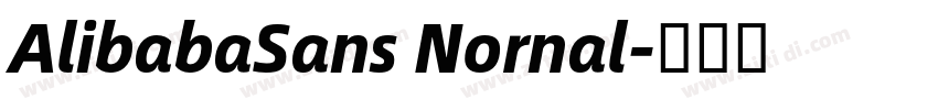 AlibabaSans Nornal字体转换